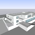 Modern Single Family House With Large Glass Walls And White Exterior Design