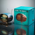 Vintage Television Model TR-005 Orbitel With Antenna And Original Packaging Box