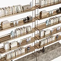 Neatly Arranged Multi Tiered Shelves With Books Decorative Vases And Ornaments