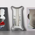 Modern Decorative Wall Mirrors With Various Shapes And Black Silver Pink Colors