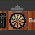 Arrow target wooden target arena archery target gun target shooting military goods 3d model