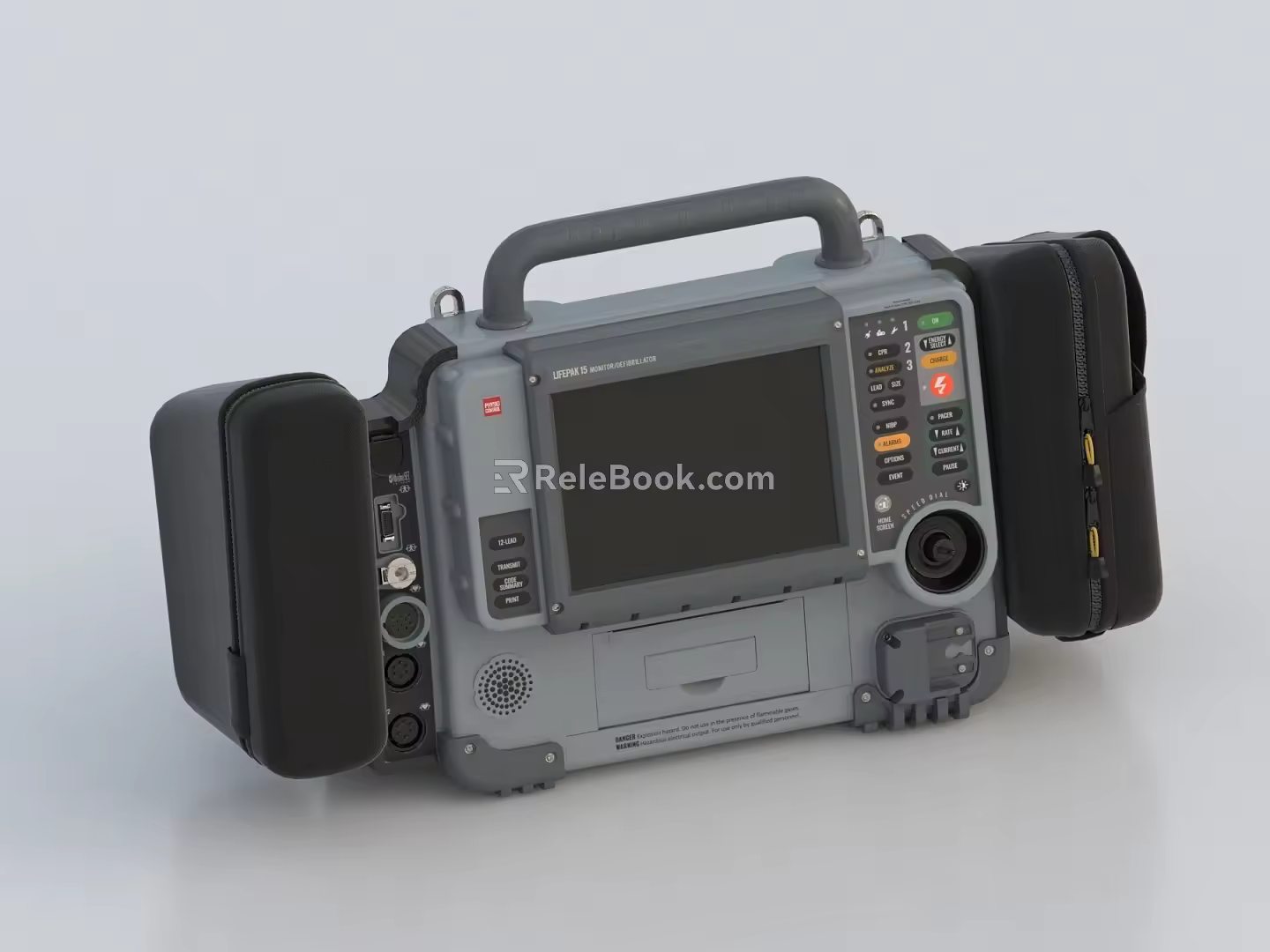 Defibrillator External defibrillator Pacemaker Cardiac pacemaker Medical device Emergency device 3d model