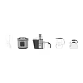 Modern Stainless Steel Kitchen Electric Appliances With Coffee Maker Kettle And Blender