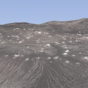 Sand mountain ground 3D model 3d model