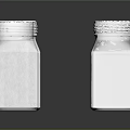 Transparent Glass Salt And Pepper Shakers With Silver Lids And Reflections On Dark Background