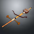 Traditional Chinese Erhu String Instrument With Wooden Neck Sound Box And Bow