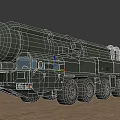 Heavy Duty Military Utility Vehicle Featuring Missile Launcher And Multi Wheel Structure On Outdoor Ground