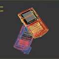 Game machine electronic chicken hand game machine hand game machine handheld game machine computer 3d model