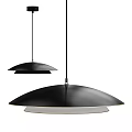 Stylish Modern Hemispherical Hanging Pendant Lights With Black And Gold Design