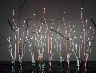 Modern landscape lamp 3d model