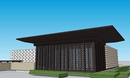 New Chinese Pavilion 3d model