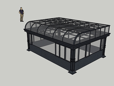 Modern sun room sunshine greenhouse small room model