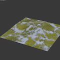 Scenic Rural Landscape With Lush Green Meadows Rolling Terrain And Water Bodies