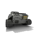 Military Tank 3D Model With Heavy Armor Long Barrel And Metal Tracks