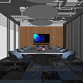 Modern Conference Room 3d model