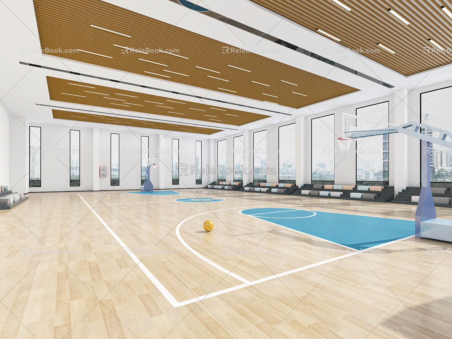 Modern Basketball Gymnasium Basketball Gymnasium 3d model