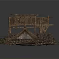 Traditional Rustic Architecture With Thatched Roofs Wooden Structures And Multiple Buildings Design