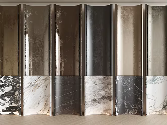 Modern Wall Panel Metal Wall Panel Marble Wall Panel Metal Plate 3d model