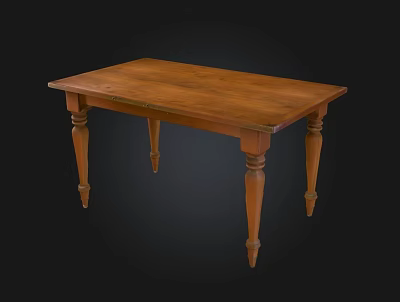 Dining Table Wooden Table Square Table Kitchen Table 3d model Dining Table Wooden Table Square Table Kitchen Table 3d model