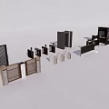 Gate access control system 3d model