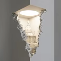 Creative Wall Lamp With Broken Wall Design Illuminating Architectural View 3d model