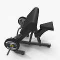 Black Fitness Training Bench Equipment With Yellow Center Weight Plates For Strength