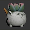 Unicorn Cartoon Unicorn Furnishings Furnishings Furnishings Crafts Decorations 3d model