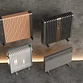 Modern Heating Radiators With Various Designs And Multiple Colors For Home Heating 3d model