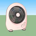 Pink Air Cooler Fans With Desktop Design And Control Knobs For Home Use 3d model