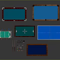 Assorted Sports Equipment with Billiard Ping Pong Foosball Tables and Game Accessories