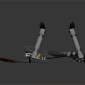 Robotic Character Bionic Leg Structure With Metallic Joints And Mechanical Design