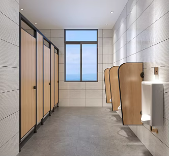 Public toilet Modern toilet 3d model