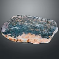 Colorful Natural Stone Slab with Green Blue Orange Texture And Natural Edge for Kitchen Countertop