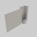 Clear Glass Vase With Purple Flowers And Long Curved Stems For Home Decor