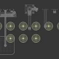 Modern Black Bathroom Faucet with Handheld Shower Various Components and Parts