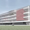 Modern Office Building Simple Multi-storey Office Building 3d model