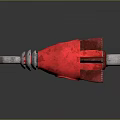 Red Shake Cola Toy Gun Featuring Silver Barrel Retro Logo And Design