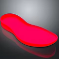 Red Comfortable Insole For Daily Use With Soft Cushion And Foot Support