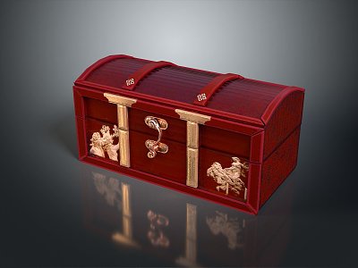 Boxes, Bags, Leather Boxes, Leather Boxes and Containers Realistic 3d model