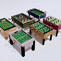 Foosball Tables Colorful Multiple Designs Indoor Recreational Play Equipment with Sturdy Bases