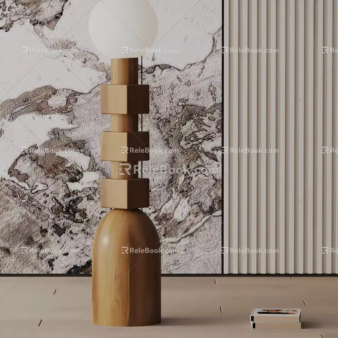 Modern floor lamp 3d model
