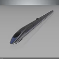 Modern High Speed Train With Aerodynamic Design And Sleek Blue White Reflective Body
