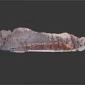 Wooden Stone Pink And White With Natural Textured Surface On Black Background Showing Clear Reflection
