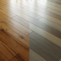 Two Tone Wooden Flooring Planks With Natural Wood Warm And Cool Tones
