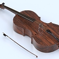 Cello Violin Instrument 3d model