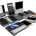Modern mobile phone keyboard for mobile phone 3d model