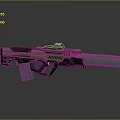 Futuristic Sci Fi Weapon 3D Rendered Design With Metallic Finish And Tactical Grip