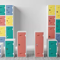 Colorful Lockers In Various Colors For Indoor Storage And Decorative Use