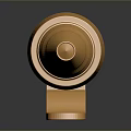 Golden Metallic Daily Life Tool With Cylindrical Ring Design And Stable Stand Base