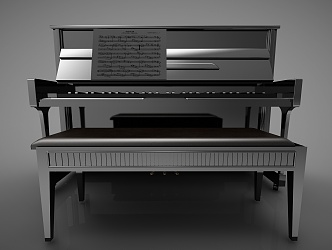 Modern Piano 3d model